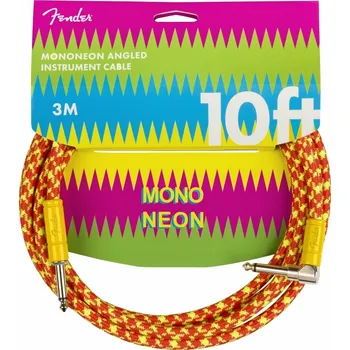 Fender MonoNeon Instrument Cable 3 m Rovný - Lomený Nástrojový kabel