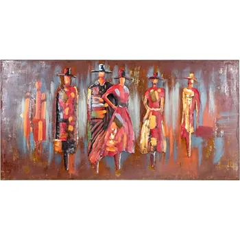 Obraz Kovový 3D obraz Crowd