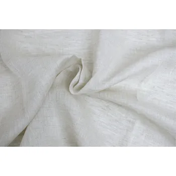 Snový svět VZOREK - Přírodní melír len záclonová - 50% len