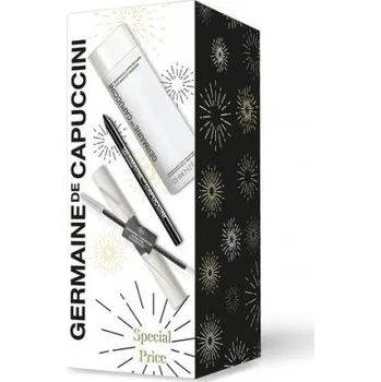 Kosmetická sada Germaine de Capuccini Intense Eyes Set - Sérum na řasy a obočí 10 ml + odličovač 125 ml + tužka na oči černá 1,40g Dárková sada