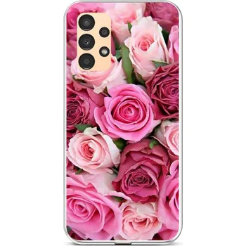 Pouzdro na mobilní telefon Kryt Samsung A13 Růžové růžičky (obal neboli pouzdro na Samsung A13)