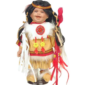 Panenka Porcelánová panenka indiánka Istas (Indiánská panenka Istas (v překl. sníh))