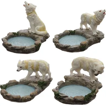 Svícen Svícen na čajovou svíčku - vlk, ochránce Severu