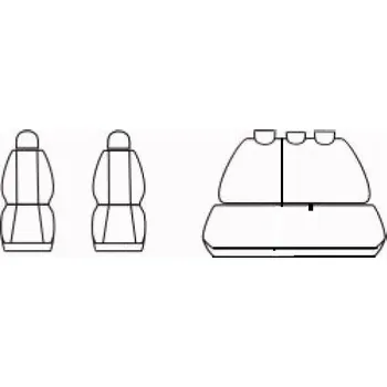 Potah sedadla Automega Autopotahy DACIA SANDERO II, 5 míst, od r. 2012-2020, Dynamic grafit