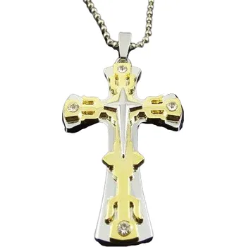 Přívěsek Křížek Amira 01 s nerezovým řetízkem