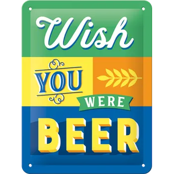 Plechová cedule Nostalgic Art Plechová Cedule Wish You Were Beer