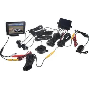 Parkovací asistent Parkovací systém 4 čidla + kamera + LCD 4,3" SE665