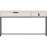 WOOOD Světle šedý borovicový pracovní stůl Frax 140 x 40 cm