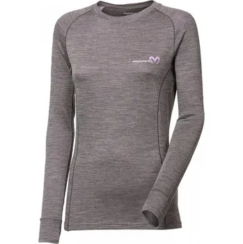 Dámské tričko Triko dlouhé dámské Progress TDRZ, tmavě šedá / levandule Velikost: S