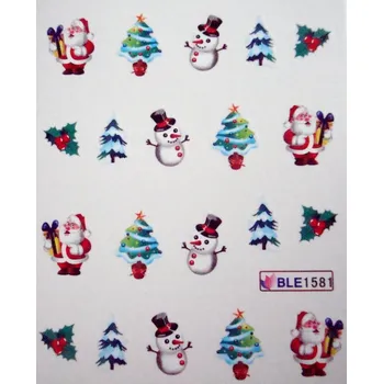 Nehtyprofi Vodolepky na zdobení nehtů - Vánoční stromky BLE1581 20 ks