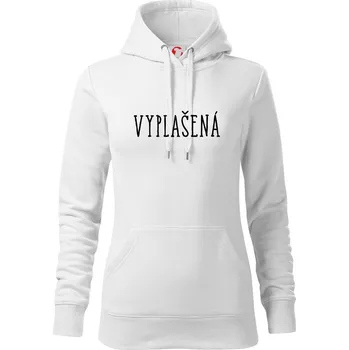 Dámská mikina Vyplašená - Mikina dámská Cape s kapucí - M ( Bílá )