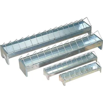 krmítko pro hospodářská zvířata Krmítko pro drůbež žlabové pozinkované 30 cm