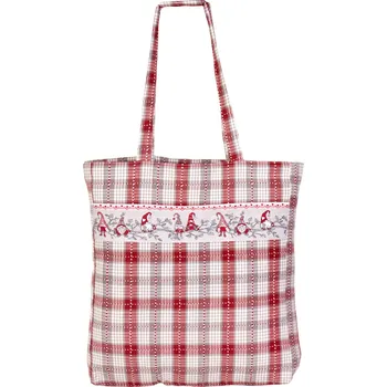 Tegatex Látková taška se skřítky s károváním 40*40 cm