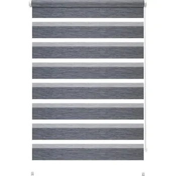 Roleta Mini roleta Den a Noc s postranním upevněním 90x210 cm černý melír