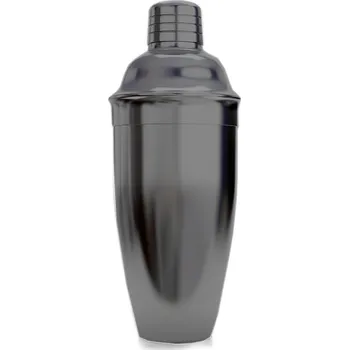 Černý koktejlový šejkr Deluxe Cobbler 550ml