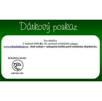 Dárkový potravinový koš Elekronický dárkový poukaz 1500,-