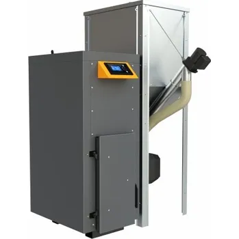 Kotel Benekovterm s.r.o. BENEKOV K25 STANDARD kotel na pelety 25kW, 370l, automatický, teplovodní, s řídicí jednotkou S control standard, pravý