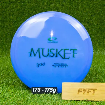 Disc golf MUSKET - Gold (Latitude64) - rovný fairway driver disk Barva: Modrá 173-175g