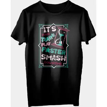 Příslušenství k deskovým hrám Mr. Meeple Tričko s herním motivem - It's Your Turn - černé - Unisex XL