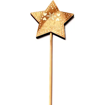 Dřevěná hvězda zápich