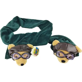 Šála Šála dětská fleece medvěd letec Aviator Teddy Sunny Toys