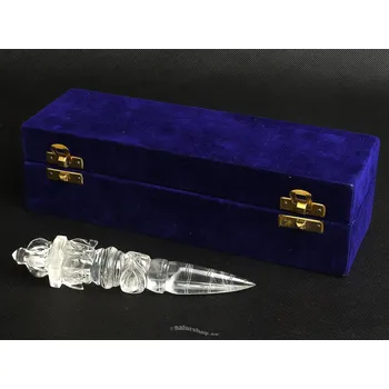 Přírodní kámen Phurba z křišťálu v dárkové kazetě (Indie) 158g