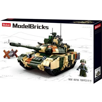 Sluban Model Bricks M38-B0756 Tank T-90M