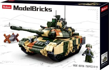 Stavebnice Sluban Sluban Model Bricks M38-B0756 Tank T-90M
