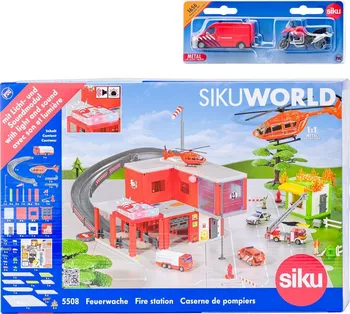 Siku World 55081656 požární stanice s hasičským autem