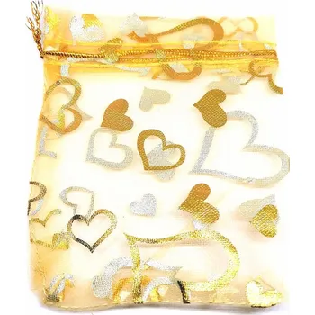 Dárková taška Dárkový pytlíček žlutý cca 9x12 cm