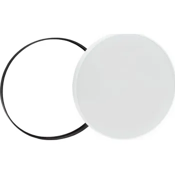 Nástěnné svítidlo LED přisazené svítidlo 24W IP54, kruh bílý&černý, 2800 lm 3000K