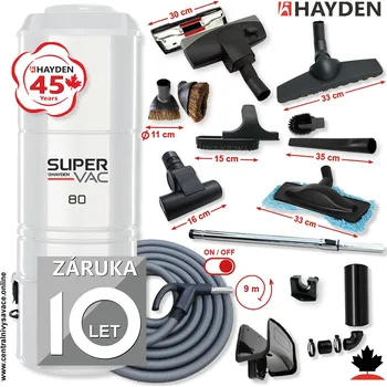 Vysavač Účinná hybridní filtrace, celonerezová konstrukce, určeno do 800 m2, příslušenství. Záruka 10 let.