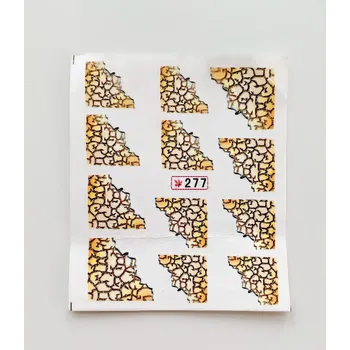 Vodolepky na zdobení nehtů - Zvířecí vzory č. 277