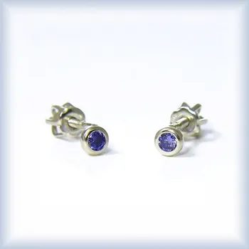 Náušnice žluté zlato