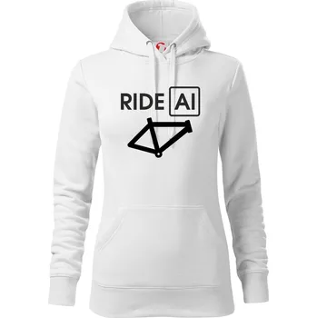 Dámská mikina Ride Al - Mikina dámská Cape s kapucí - XS ( Bílá )