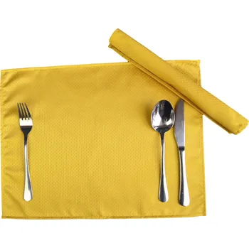 prostírání HEDVA ČESKÝ BROKÁT Ubrus Odaska prostírání 30x40 set 2 ks ŽÍHÁNÍ zlatá