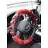 Potah na volant 4CAR Paw potah na volant červený 37 - 39 cm