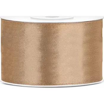 Atlasová stuha jednolící, šíře 38 mm barva: zlatá
