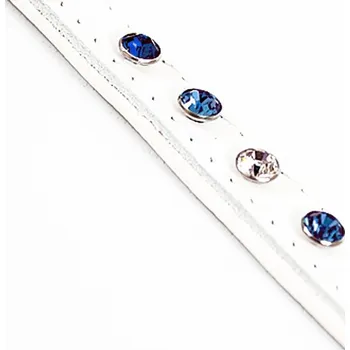Vodítko pro psa Tlapka vodítko Swarovski Colour adore - modrý křišťál, 120 cm/12 mm