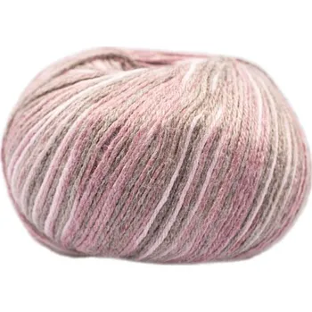 Příze Borgo de' Pazzi Stella 010 Fialový melír (Bambusová příze Stella Fialový melír 010)