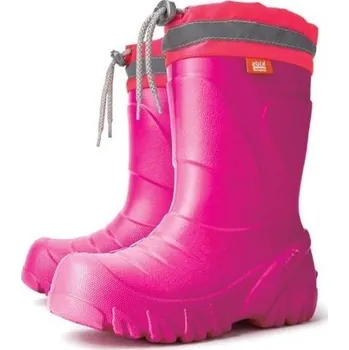 Dívčí zimní obuv DEMAR MAMMUT RŮŽOVÁ HOLINA S VYJÍMATELNOU VLOŽKOU ZE 100% VLNY Velikost: 26/27