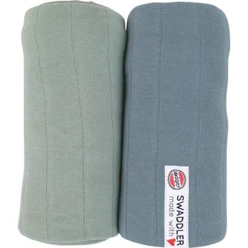 LODGER Swaddler Tribe 2balení 120 x 120 cm Silt Green