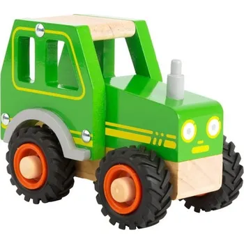 autíčko Small Foot Dřevěný traktor zelený