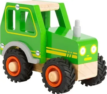 autíčko Small Foot Dřevěný traktor zelený