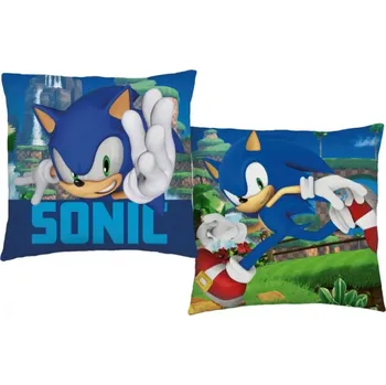 Polštář DĚTSKÝ POLŠTÁŘEK SONIC 40CM, polštář ježek Sonic