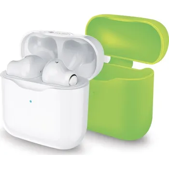 Sluchátka Sluchátka do uší Meliconi Safe Pods Evo - bílá/ zelená