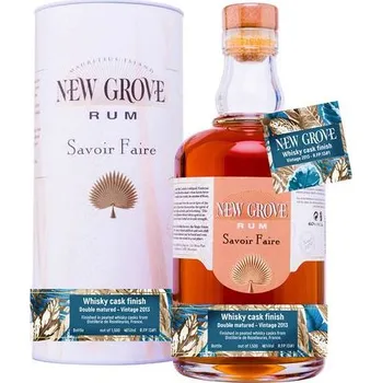 Rum New Grove Savoir Faire 2013 Rozelieures Whisky Finish 46,0% 0,7 l (tuba)