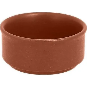 Omáčník RAK Porcelain RAK Miska Ramekin stohovatelný 10 cl, hnědá | RAK-NFBABR02DR