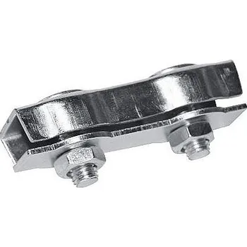 Pro koně Spojka na lana a lanka pozinkovaná dvojitá - klema do průměru 8 mm