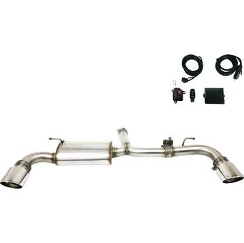 Výfuková trubka ULTER SPORT Sportovní výfuk FORD Focus IV 2018-, 2x duplex koncovka kulatá 100mm Vyberte motor: 2,3 EcoBoost 206kW HATCHBACK